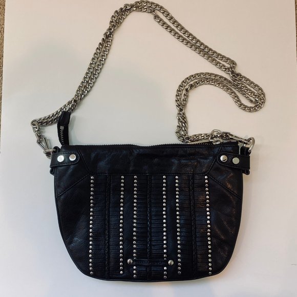 Rebecca Minkoff Studded Leather Shoulder Handbag - Picture 3 of 11